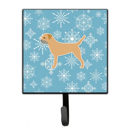 MICASA Winter Snowflake Border Terrier Leash or Key Holder MI626908